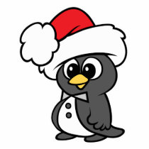 Cute Christmas Tuxedo Penguin Acrylic Cut Outs