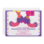 CUTE Circus Kids Birthday Party Invitation