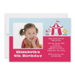 CUTE Circus Kids Birthday Party Invitation PHOTO
