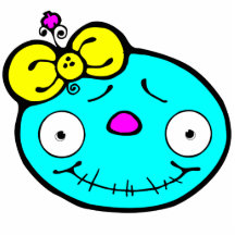 cute cmyk baby skeleton girl photo cutout