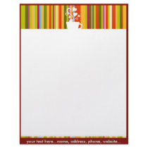 Cute Coffee Cup  Designed Letterhead