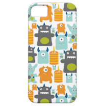 Cute colorful monsters iphone 5 case