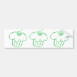 Cute Coloured Cupcake Bumper Sticker