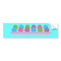 Cute Coloured Eggs in Carton