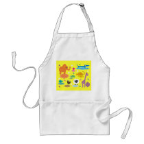 Cute Colourful & Educational Animals Apron For Kid