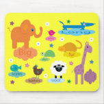 Cute Colourful Educational Animals Yellow Custom