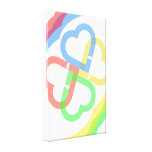 Cute Colourful Hearts Gallery Wrap Canvas