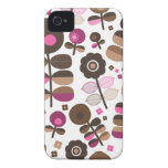 Cute colourful leaf nerve pattern Case-Mate iPhone 4 cases
