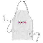 Cute Colourful Owls - Pink and Purple Pastels Apron