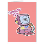 Cute Computer Chic Design Card