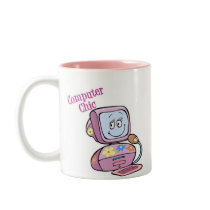 Cute Computer Chic Design Mugs