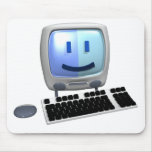Cute computer smiley face. mousepads