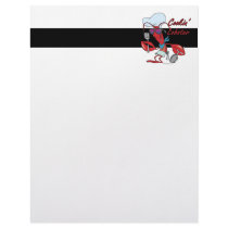 cute cookin cooking lobster cartoon customized letterhead