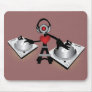 Cute & Cool DJ Character With Decks Mousepads