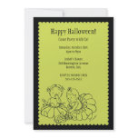 Cute Costume Girls Halloween Party Invitations