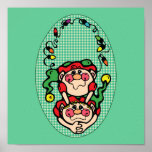 cute country christmas elves posters