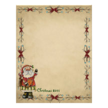 Cute Country Christmas Letterhead