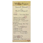 Cute Country Wedding Programs Custom Rack Card