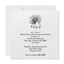 Cute Couple Anniversary Invitation