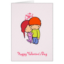 Cute couple greeting cards