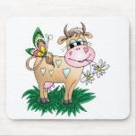 Cute Cow & Butterfly