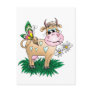 Cute Cow & Butterfly