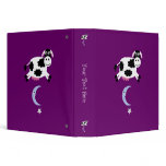 Cute Cow Jumped Over The Moon Purple Custom Binders