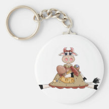 Cute Cow Keychain