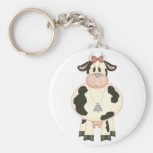 Cute Cow Keychain