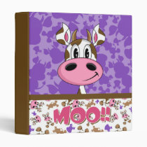 Cute Cow Pattern Avery Binder binders