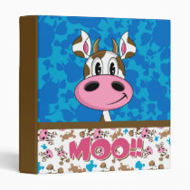Cute Cow Pattern Avery Binder binders