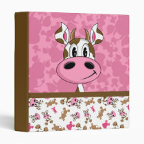 Cute Cow Pattern Avery Binder binders
