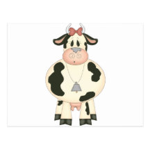 Cute Cow Post Card