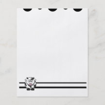 Cute Cow Stationery Personalized Flyer