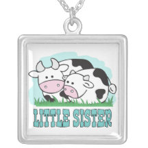 Cute Cows Little Sister Necklaces