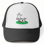 cute crawling baby cow mesh hats