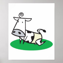 cute crawling baby cow print