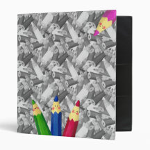 Cute Crayons Everywhere! Vinyl Binders