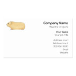 Cute Cream Guinea Pig. Business Card