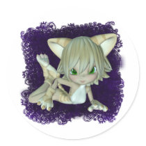 Cute Critters 08 Round Stickers