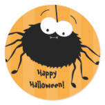 Cute Cuddly Spider Halloween Envelope Seals Sticker