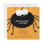 Cute Cuddly Spider Halloween Party Invitation