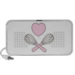 Cute Culinary Illustration on Doodle Notebook Speaker