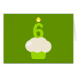 Cute Cupcake with Birthday Candle Card