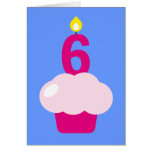 Cute Cupcake with Birthday Candle Card