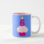 Cute Cupcake with Birthday Candle Mugs