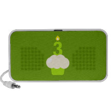 Cute Cupcake with Birthday Candle Speaker System