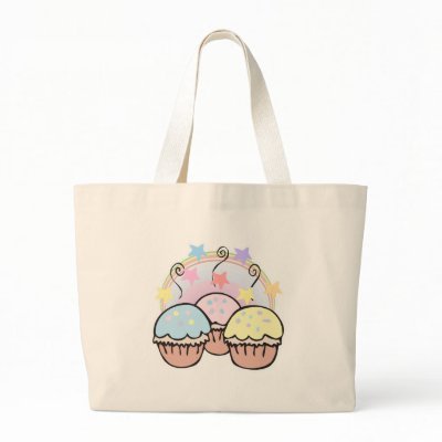 cute cupcakes and stars tote bag by cupcakewear