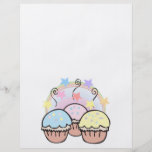 cute cupcakes and stars flyer