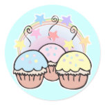 cute cupcakes and stars sticker